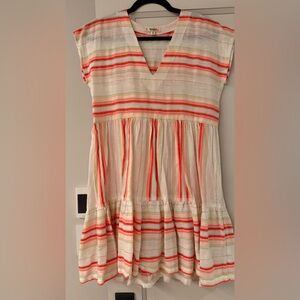 Lemlem Hiwot Caftan Dress with Stripes